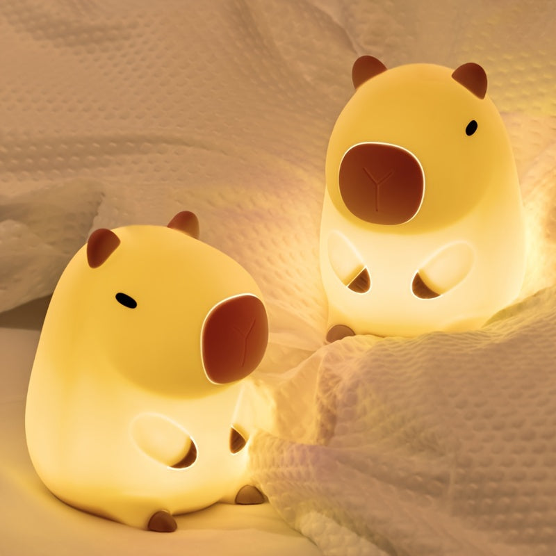 Luminária Capivara de Silicone ! Uma Fofura Para  quarto dos seus Filhos !