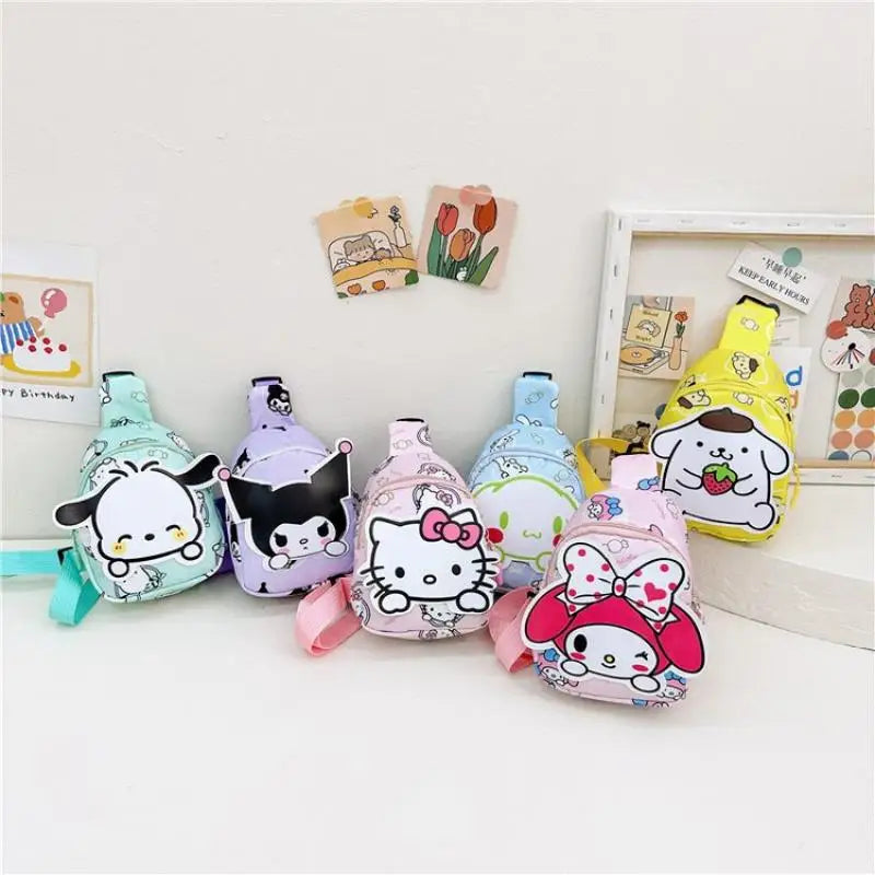 Bolsinhas Pequenas com Personagens: Kuromi Melody Cinnamoroll Hello Kitty