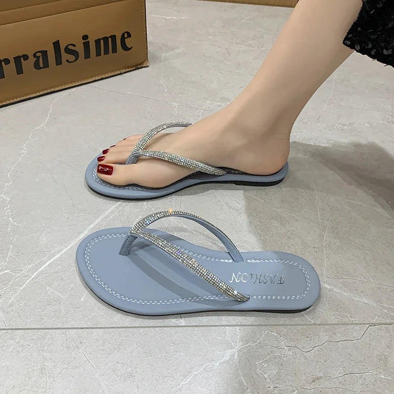 Chinelo de Strass Para Praia Verão 2024 !