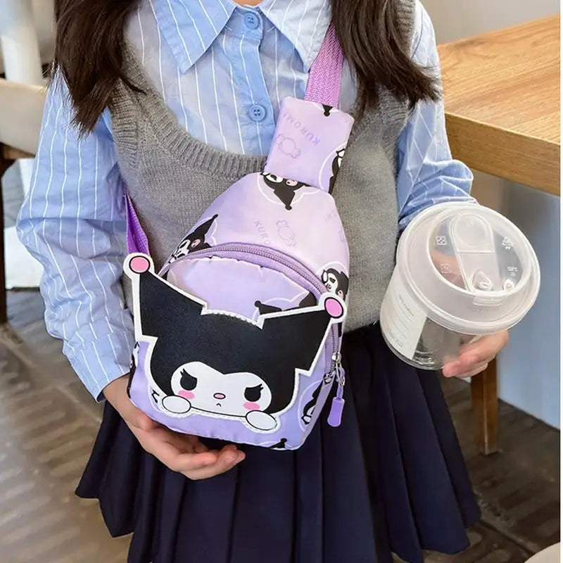 Bolsinhas Pequenas com Personagens: Kuromi Melody Cinnamoroll Hello Kitty