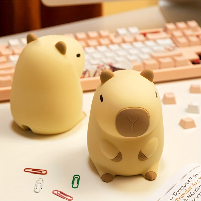 Luminária Capivara de Silicone ! Uma Fofura Para  quarto dos seus Filhos !