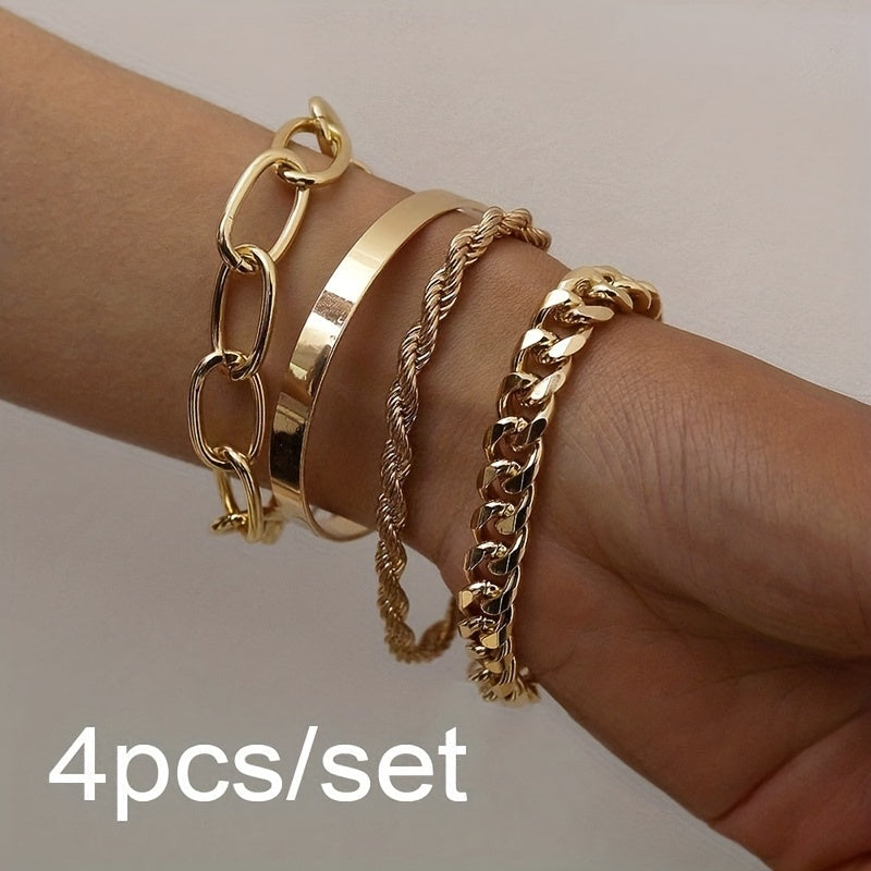 Pulseiras 4 Peças Modernas e Atuais !